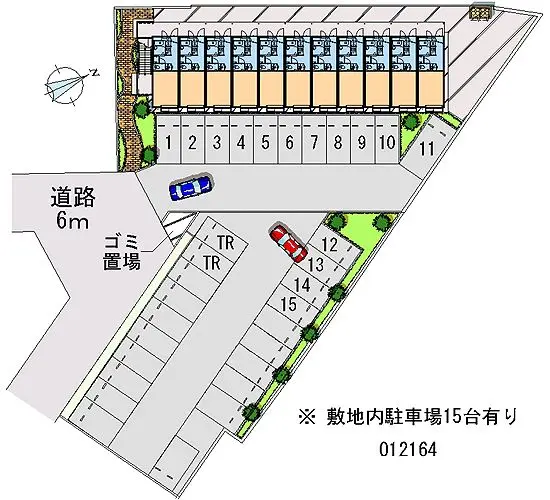 ★手数料０円★鎌ケ谷市道野辺本町１丁目　月極駐車場（LP）